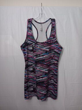 FABLETICS MARY MESH PANEL RACERBACK TANK-TOP